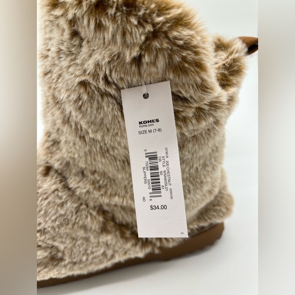 Kohl’s Sonoma Good For Life Slippers Chestnut Brown - Picture 4 of 7